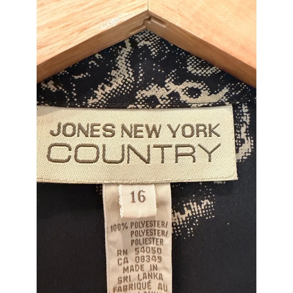 Jones New York Country Vintage 2 Piece Floral Wrap Skirt Set 16 Cottagecore 90's